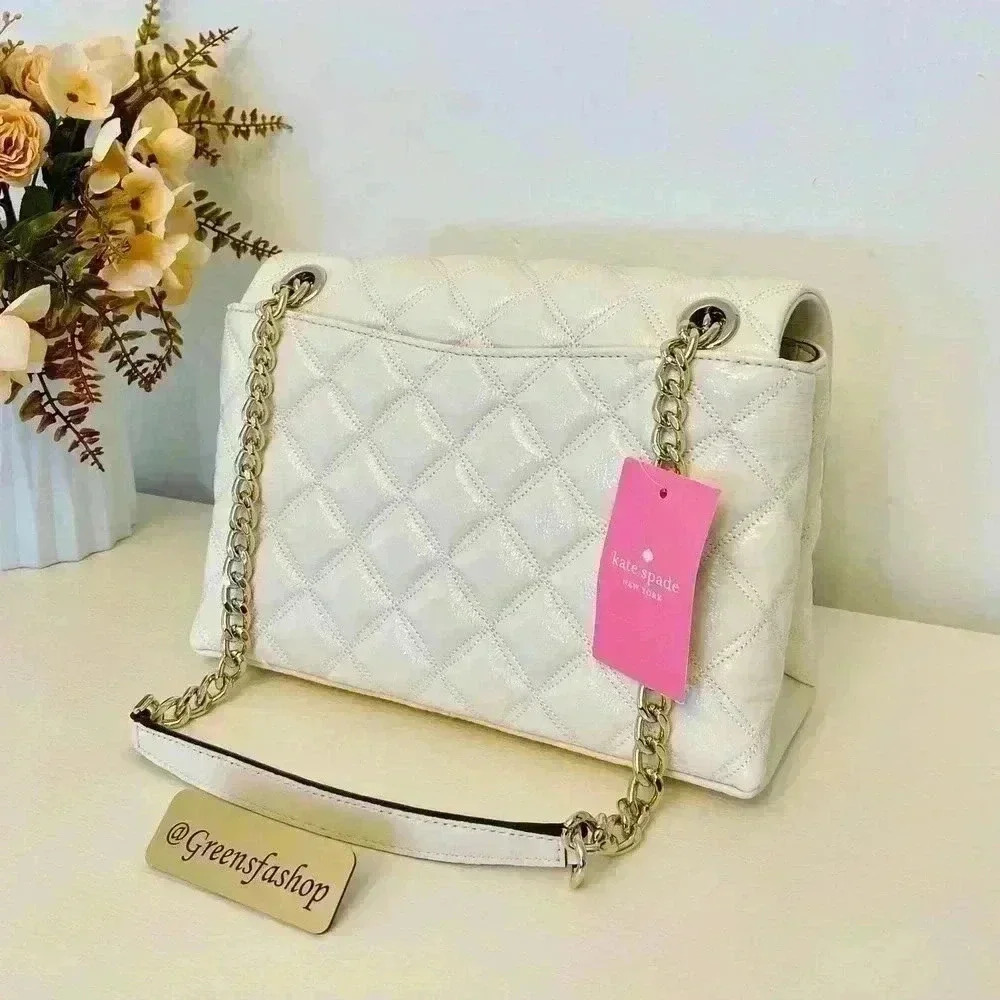 Kate Spade Purse Natalia Shoulder Bag Parchment - Picture 4 of 9